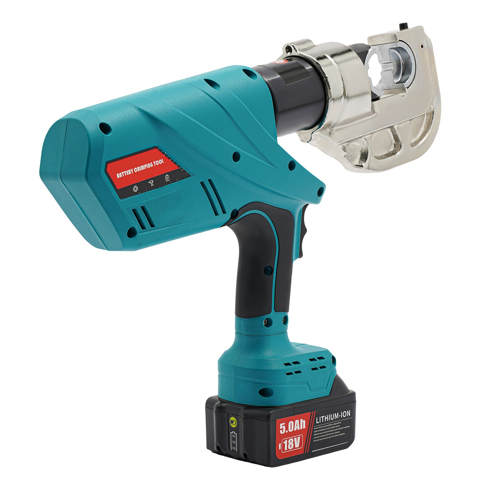 Electric Hydraulic Plier Rechargeable Battery Powered Crimping Tool 18V 10-400m㎡