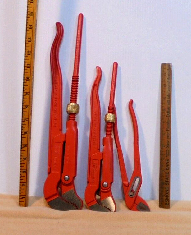 Rothenberger 3 Piece Plier Set Pipe Wrench No. 070140X Free Shipping