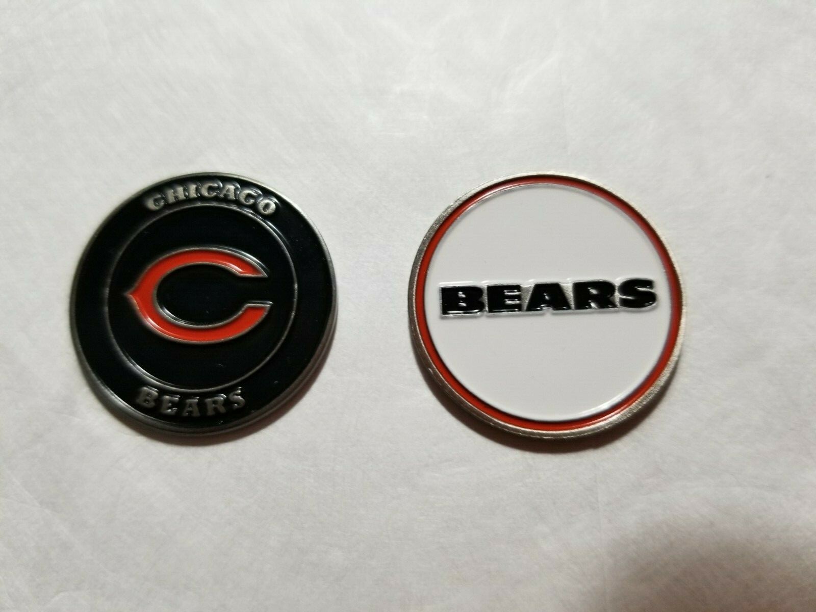 NEW! Chicago Bears Golf Ball Marker 2 Sided