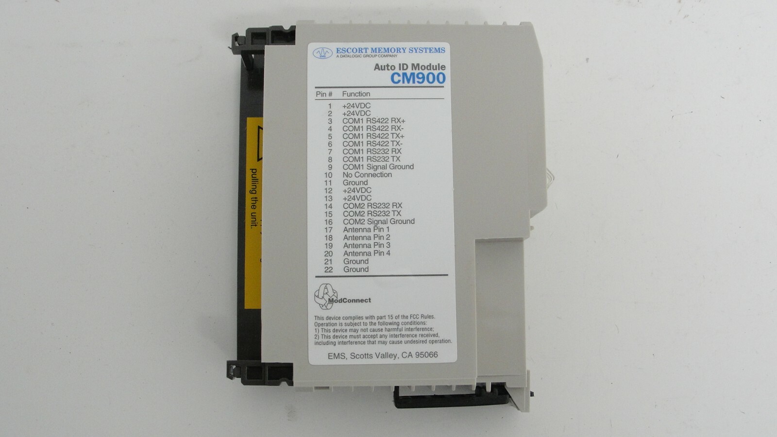Escort Memory Systems CM900 auto id interface module new