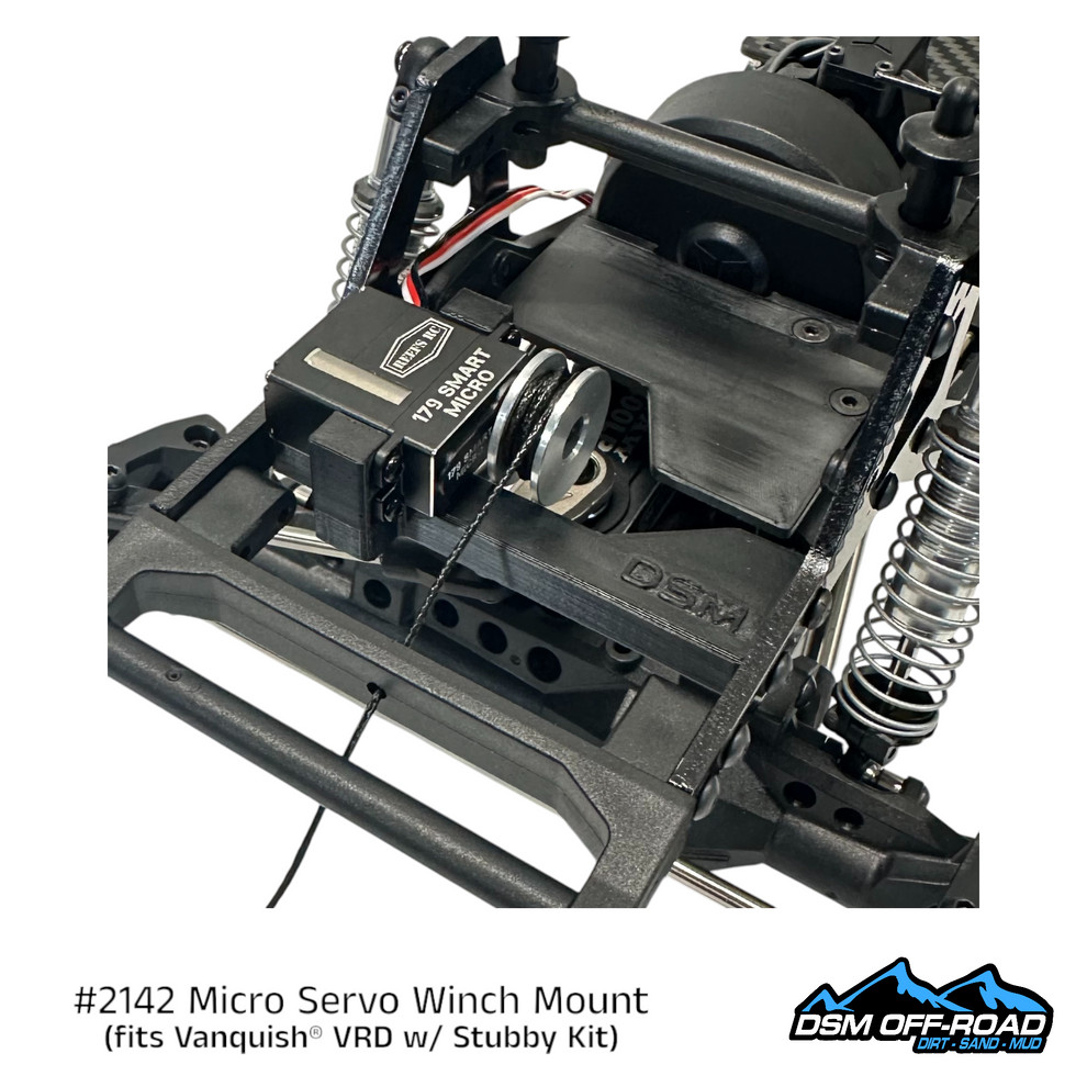 Micro Servo Winch Mount for Vanquish VRD Carbon, Kit & Stance with Stubby Kit