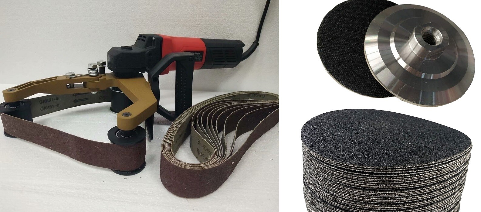 Pipe Rail Polishing Belt Sander 130 metal Sanding Belts & silicon carbide disc