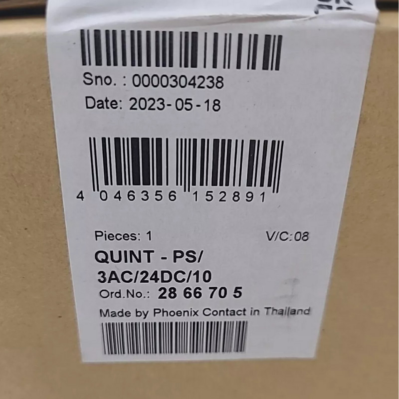New PHOENIX CONTACT QUINT-PS/3AC/24DC/10 2866705 Power Supply Fast Shipping
