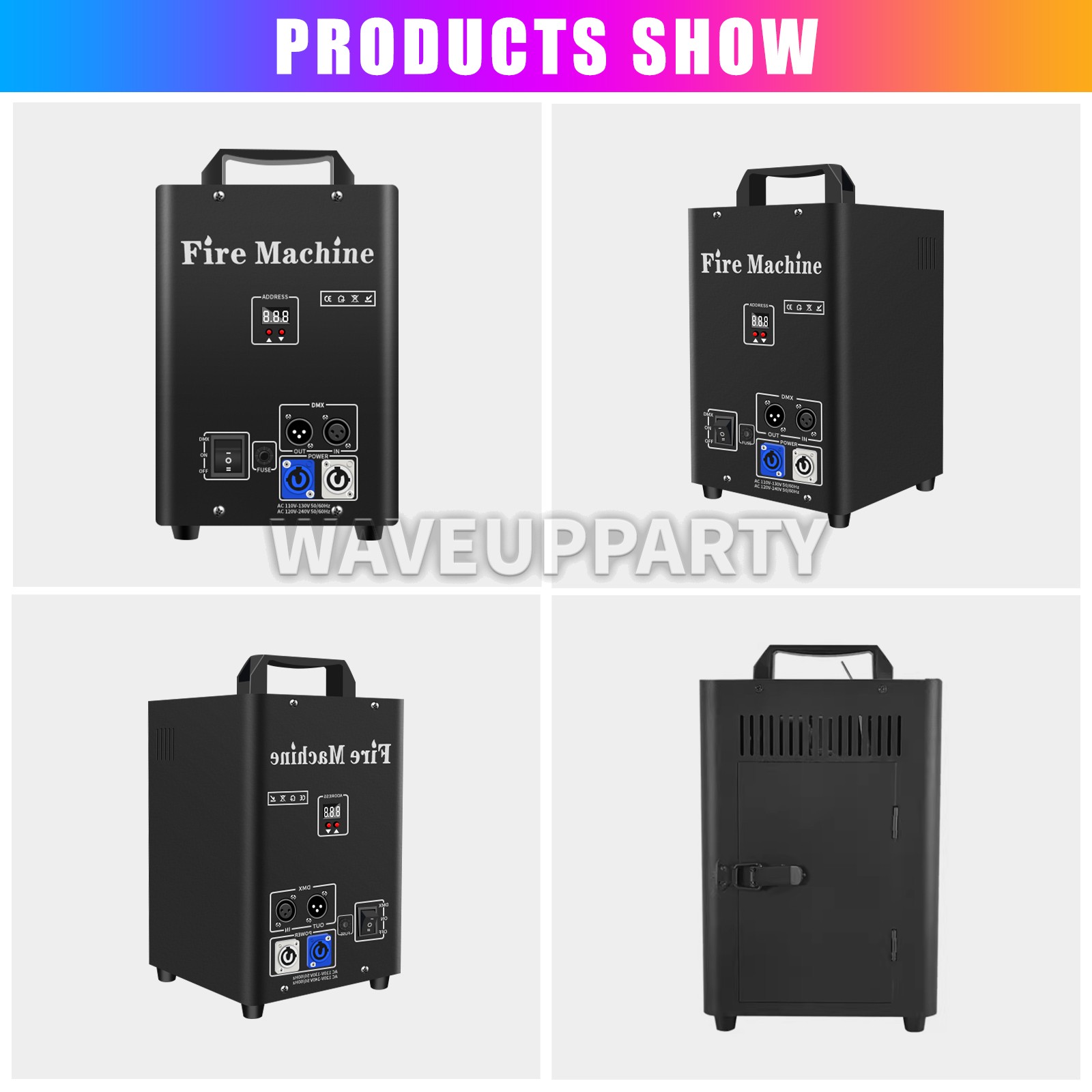 PAIDUN 100W Fire Machine Flame Thrower Projector Stage Effect Equipment Disco DJ