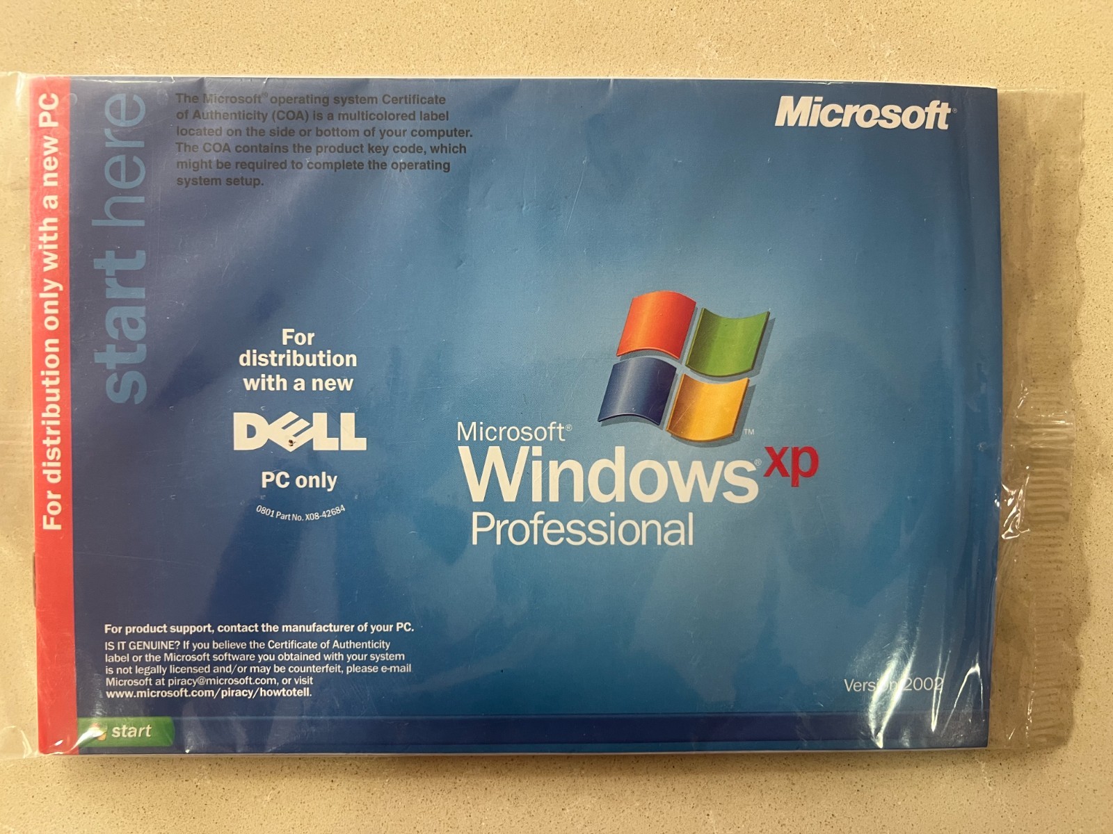 Microsoft Windows XP Professional Edition OEM
