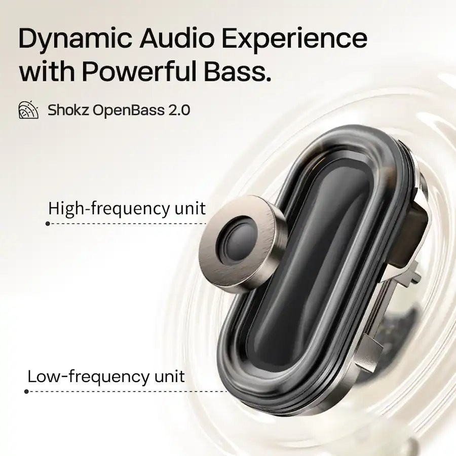 ✅ SEALED: Shokz OpenFit 2 Earbuds Open-Ear Design · True Wireless · Beige ✅