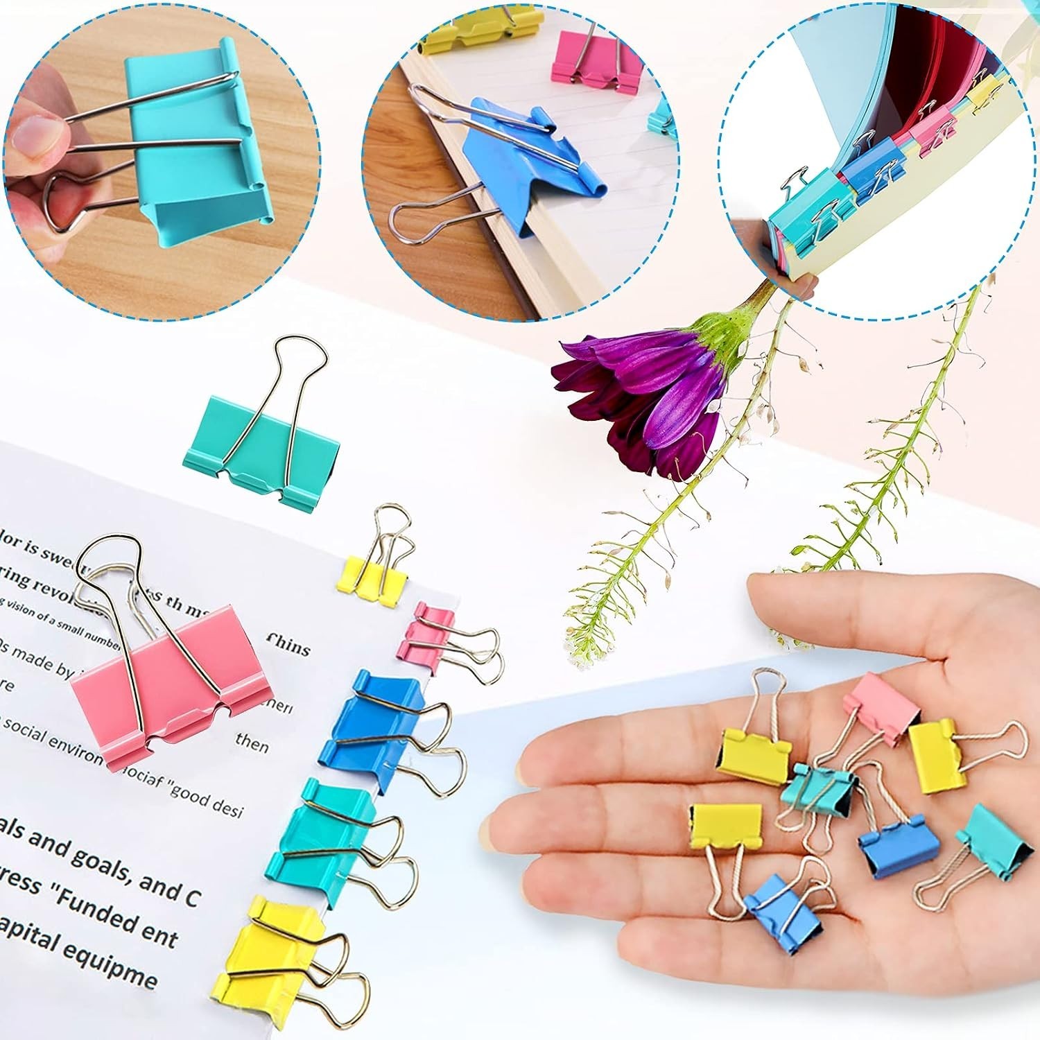 Assorted Sized Binder Clips & Paper Clips - 300 Pieces for Creative Organization