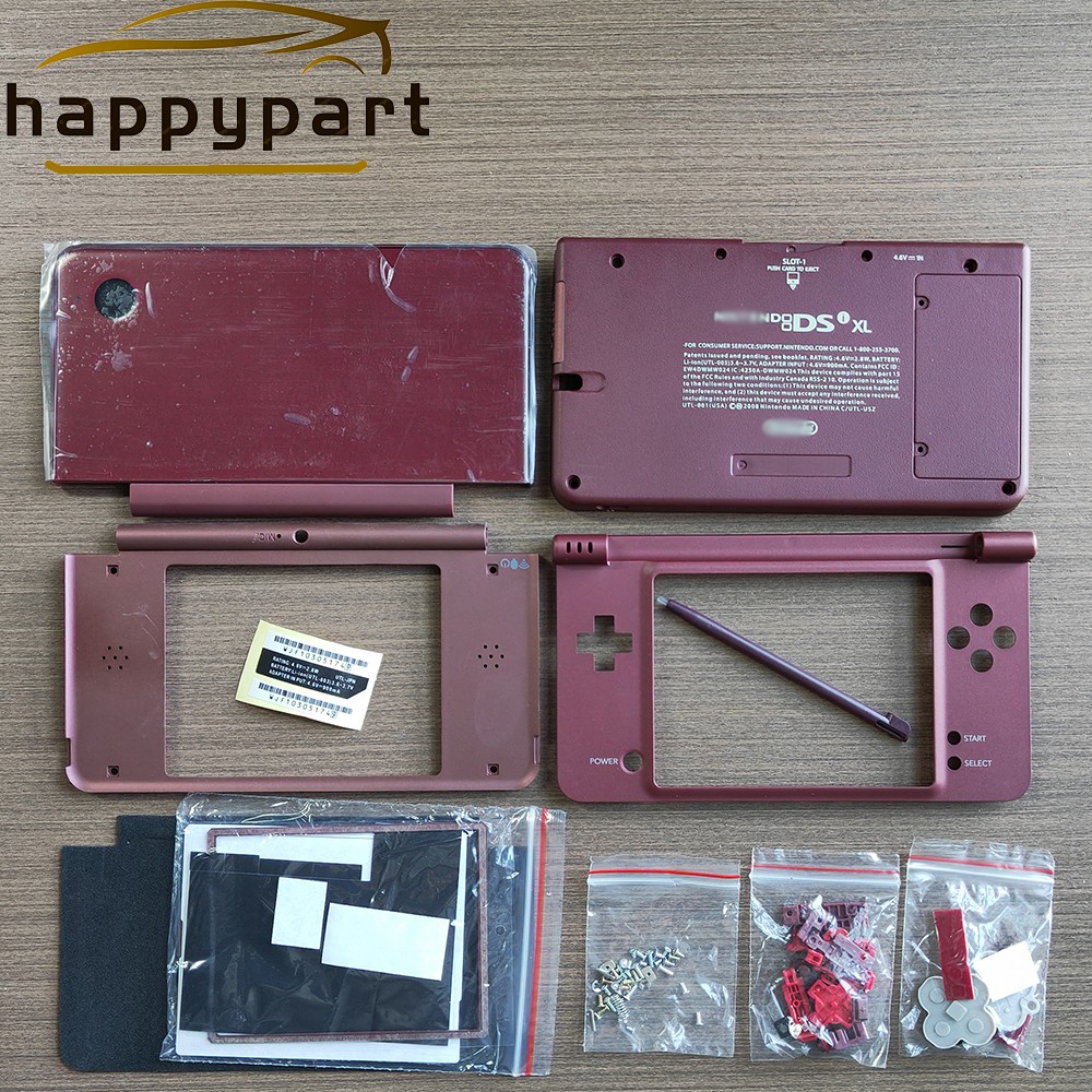 Housing Shell for Nintendo DSi XL Lens Shell Tools Screen Replacement Red US