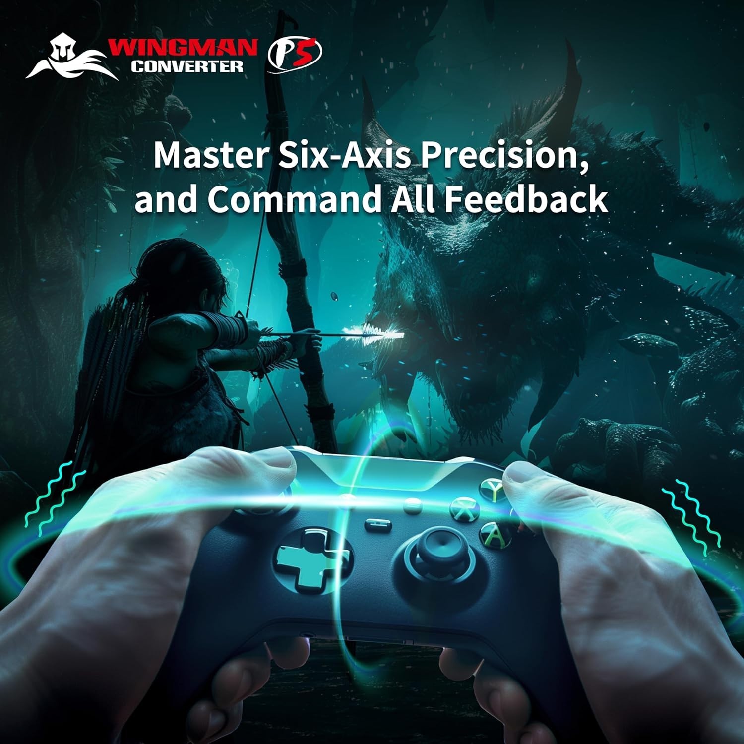 Brook Gaming Wingman P5 -P5 P4 PC Controller Converter Wireless & Wired Ver2026