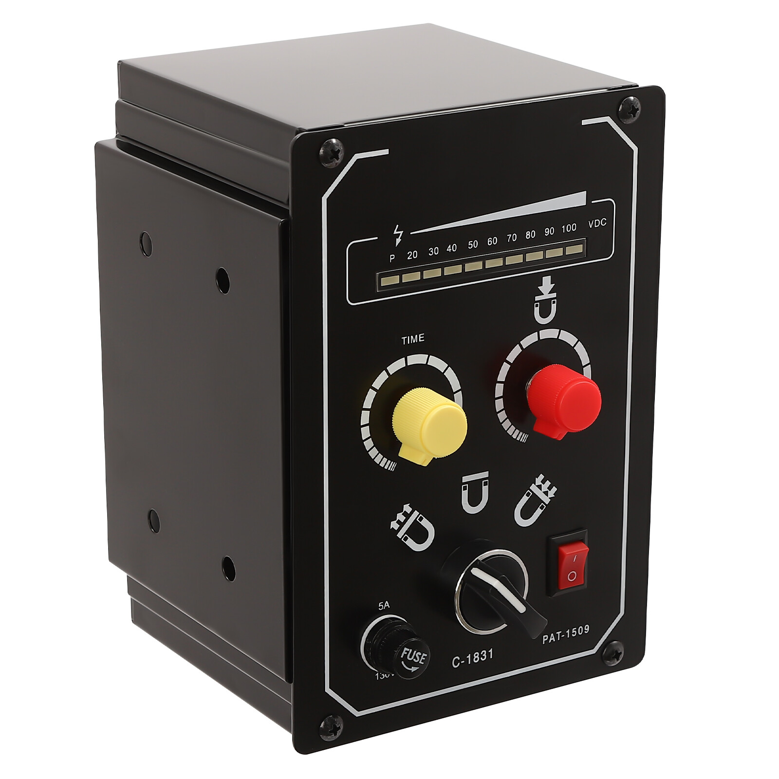 Electro Magnetic Chuck Controller 0-100V 5A DC Magnetic Force Adjustable 110VUS