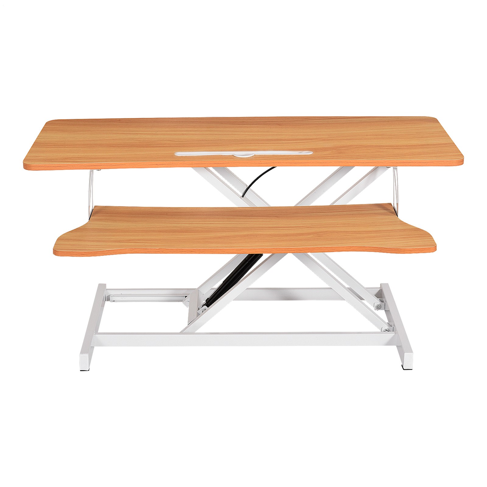 37'' Rustic Home Office Desk Riser Adjustable Standing Desk Converter