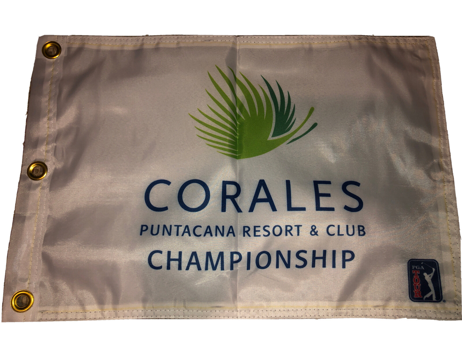 PGA TOUR CORALES PUNTACANA CHAMPIONSHIP FLAG W GROMMETS FREE SHIP AUTOGRAPHS