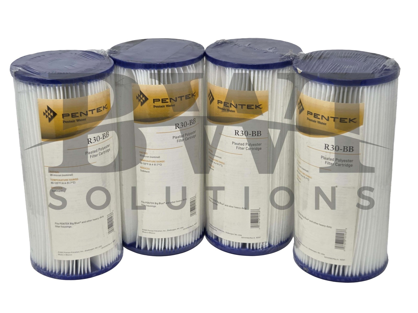 SEALED Pentek R30-BB 30 Micron Big Blue Heavy Duty 10x4.5 Sediment Filter 4 Pack