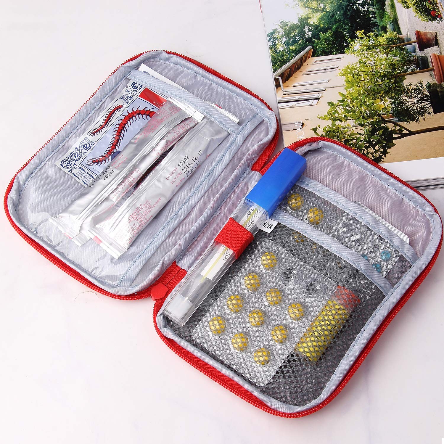 2 Packs Mini First Aid Bags for Outdoor Camping & Travel - 7x5 Inch