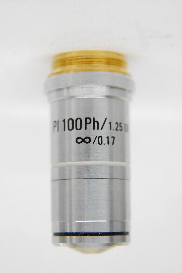 Leica PL 100Ph/1.25 Oil ∞/0.17 (1753) Phase Planachromat Microscope Objective