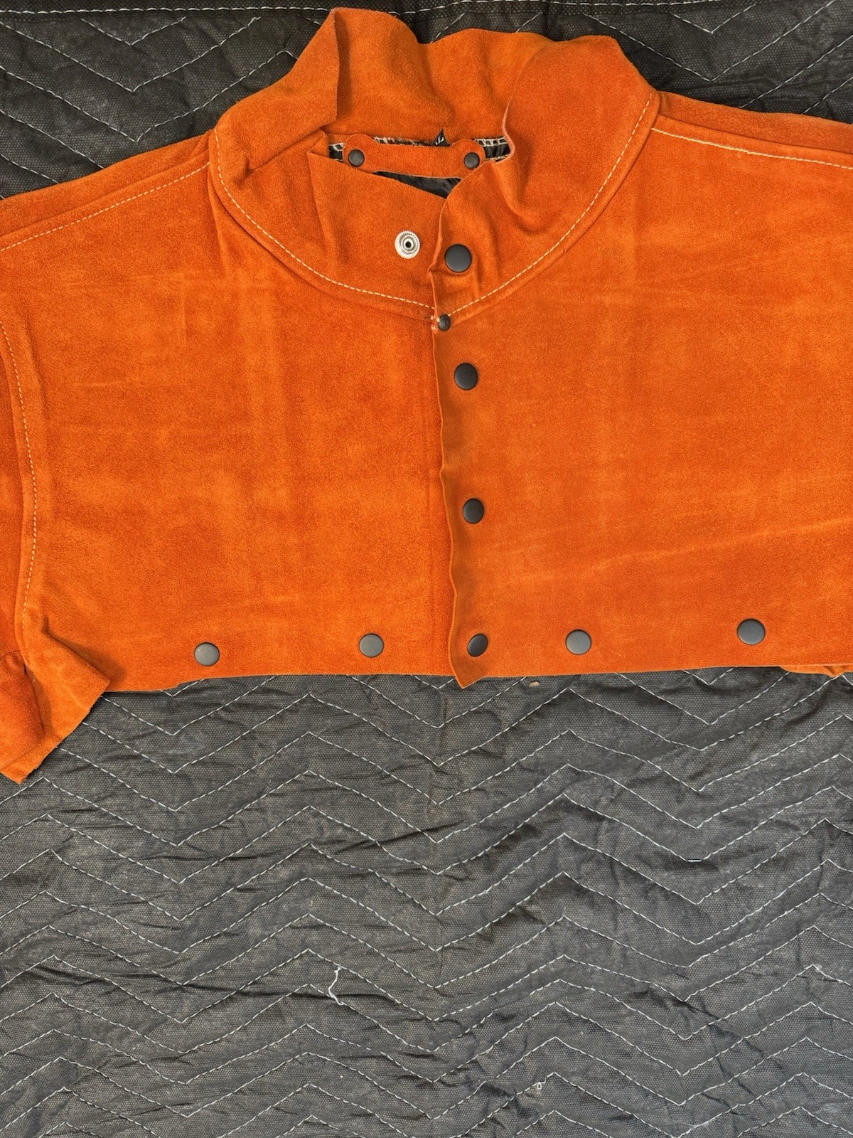 No Brand, Cape Sleeve, Split Orange, Cowhide, X-Large.