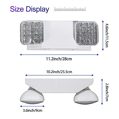 LED with Wire Guard, Protective Coated Steel Wire Guard with Emergency Light