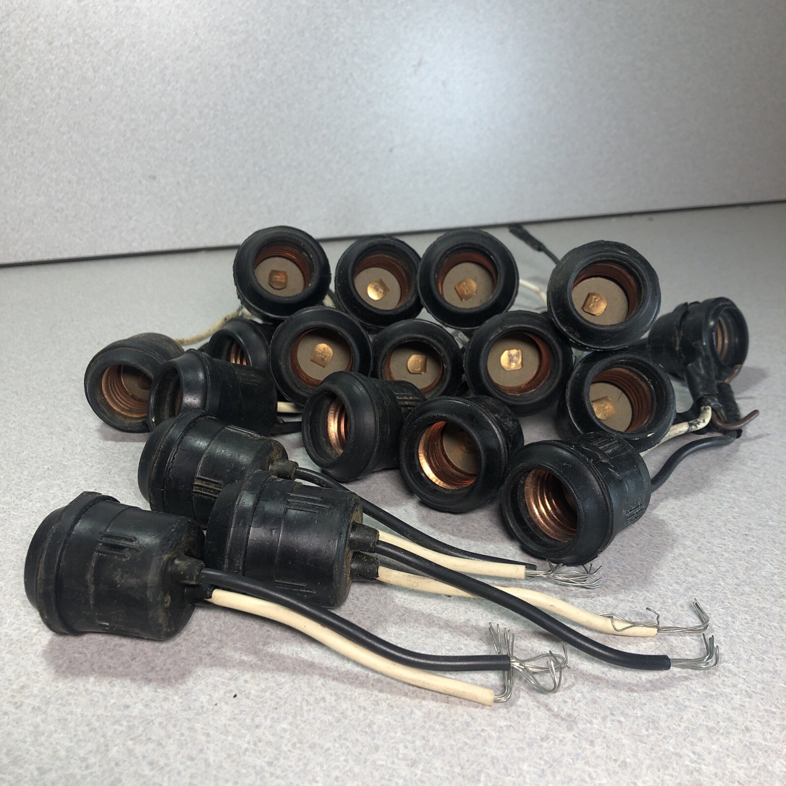 Lot Of 17 Eagle Copper Electric Lighting Fixture Lamp Socket 600V-660W + McGill