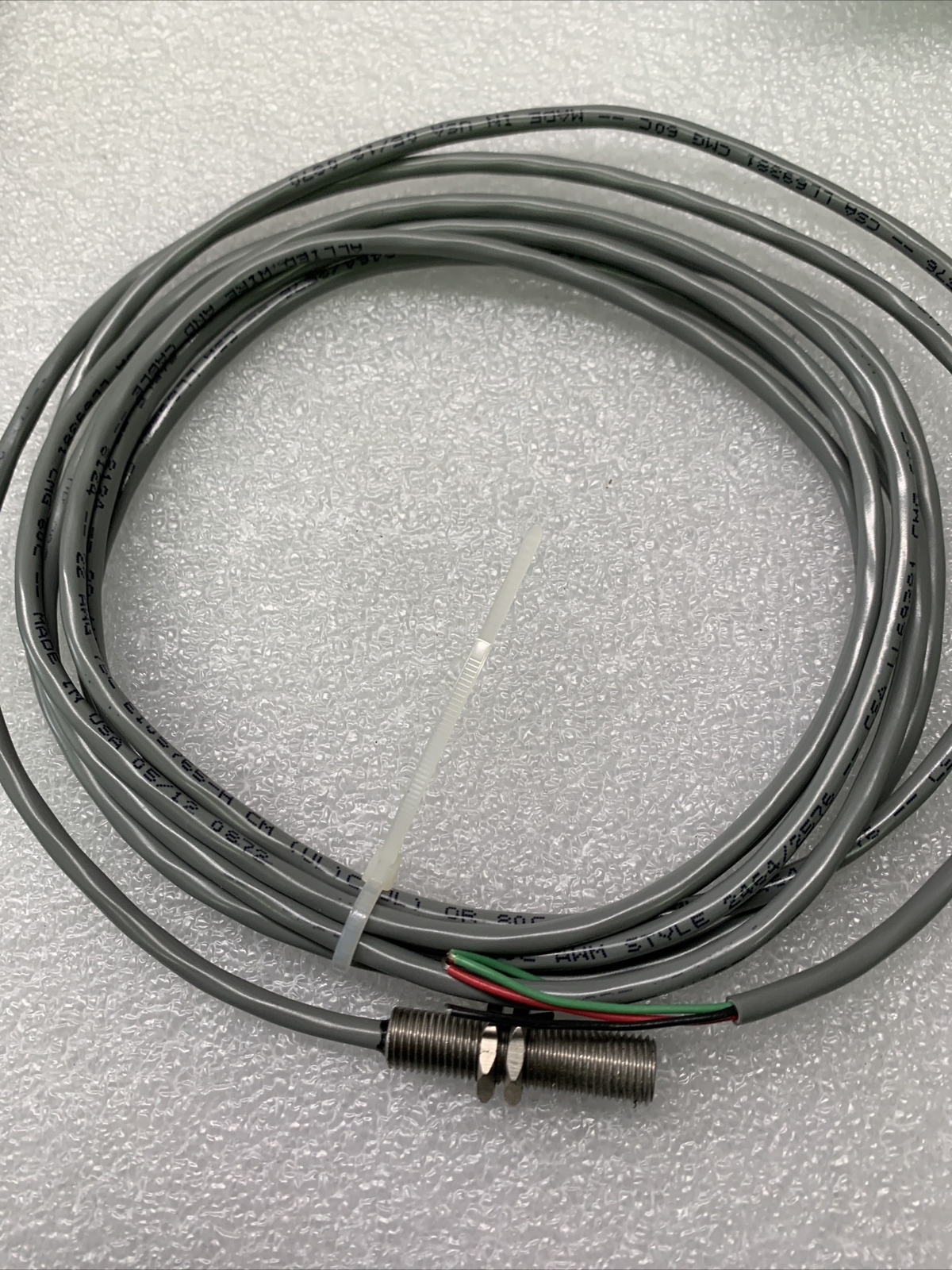 SENSOR SOLUTIONS S38F-22ADSO-5KJA10 NPN, 4-24V, 3/8-24 PULL UP RESISTOR 10' CABL