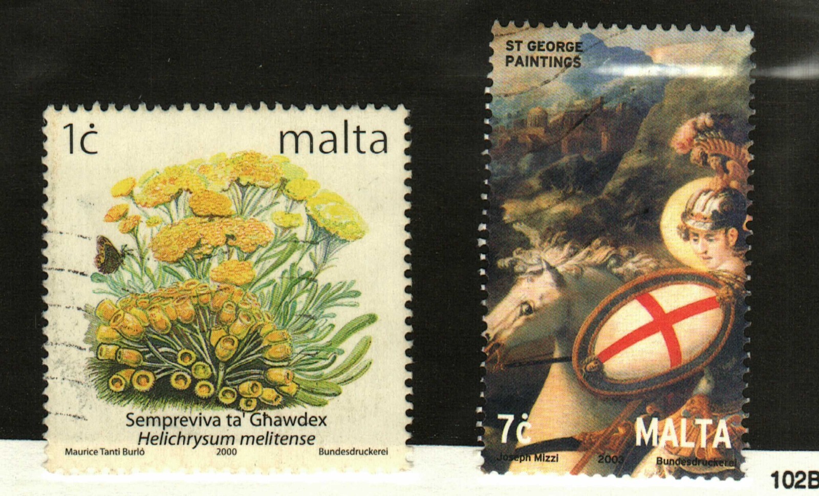 Malta #1022, 1115 used flowers