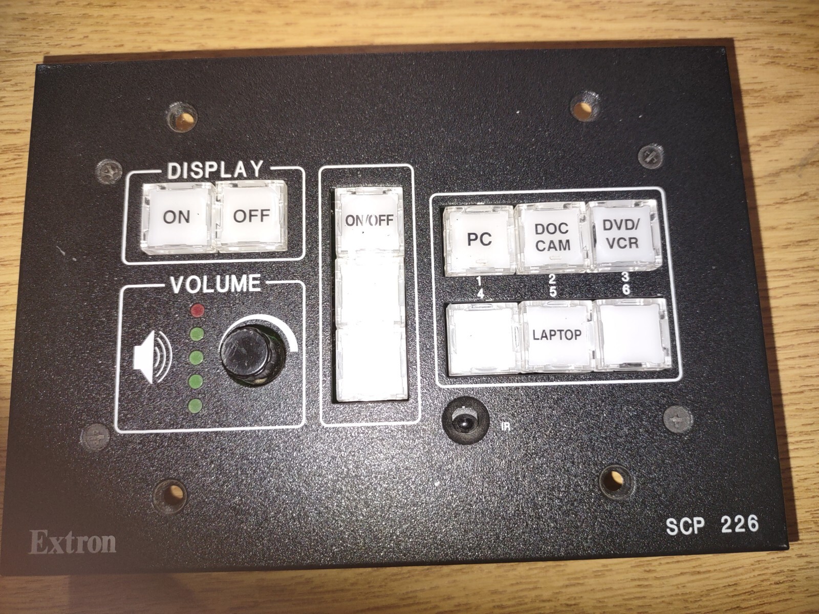 Extron 226 Control Panel