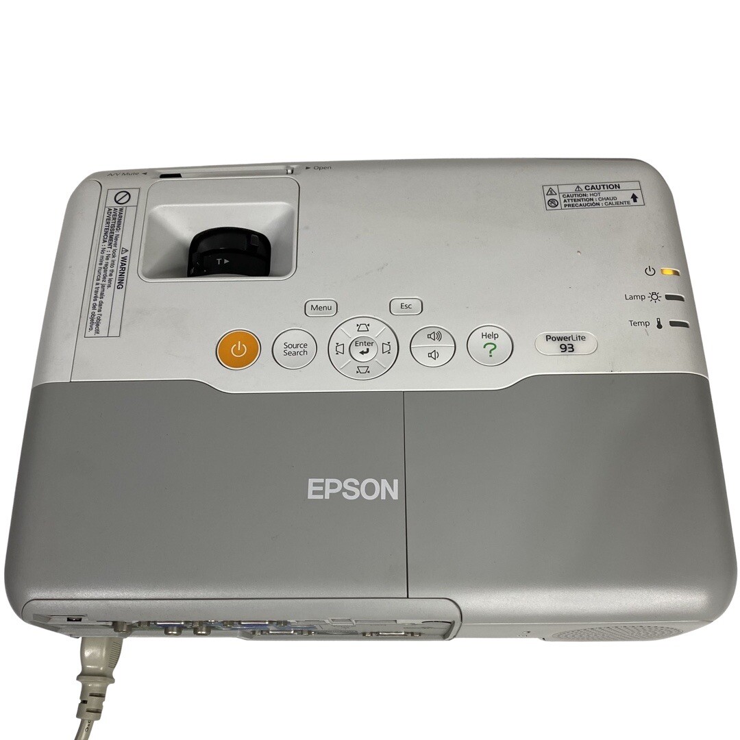 Epson LCD Projector PowerLite 93 Model H382A with Remote Control