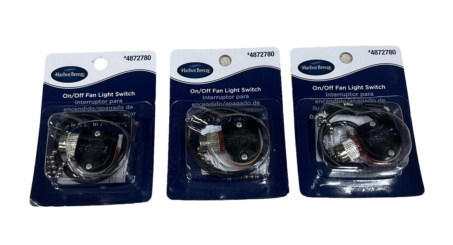 Harbor Breeze 4872780 On/Off Fan Light Switch (3 PACK)