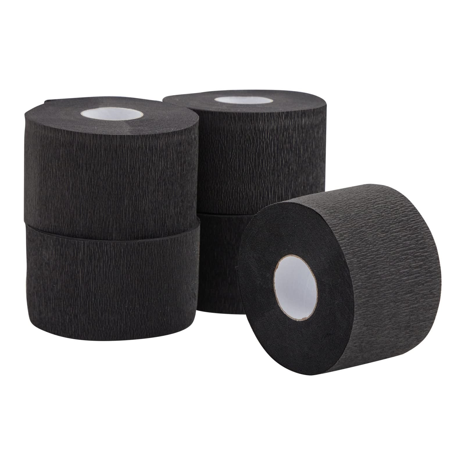 Barber Neck Strips Disposable Black 2.5 x 11 Inch 500 Count 5 Rolls Hair Salon