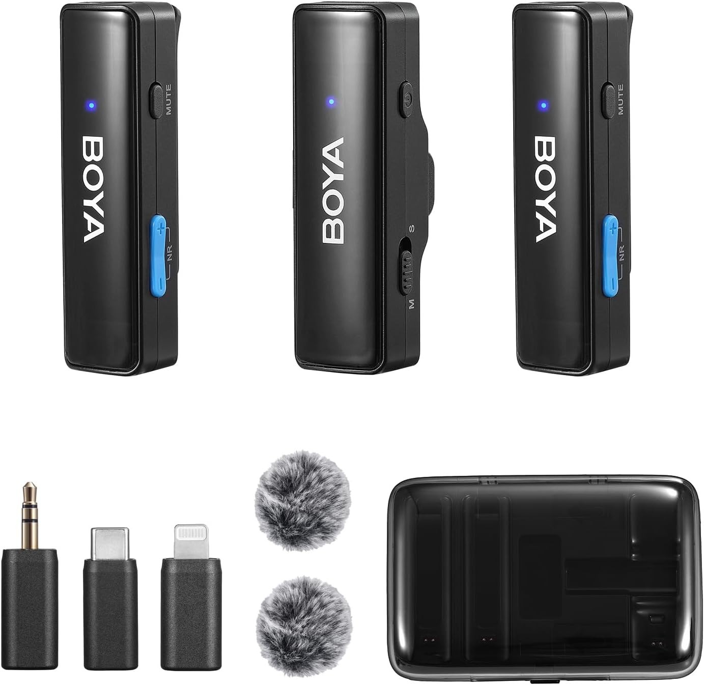 BOYA BOYALINK Wireless Lavalier Microphone for iPhone Android Smartphone Camera