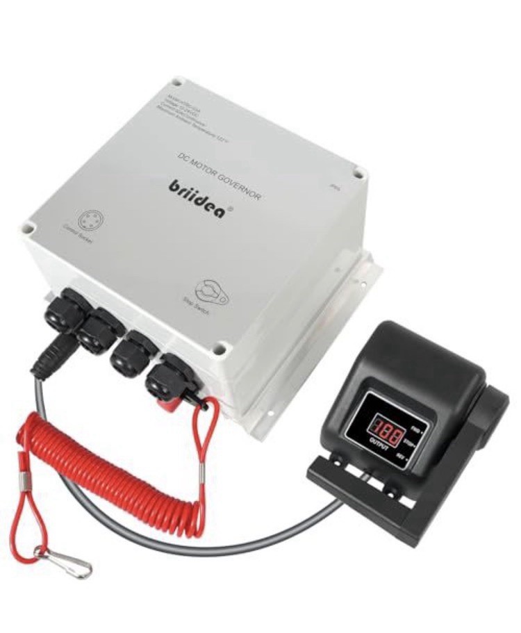 Briidea 12V 24V 50A DC Motor Governor Speed Controller HTRC-03A Main Box Replace