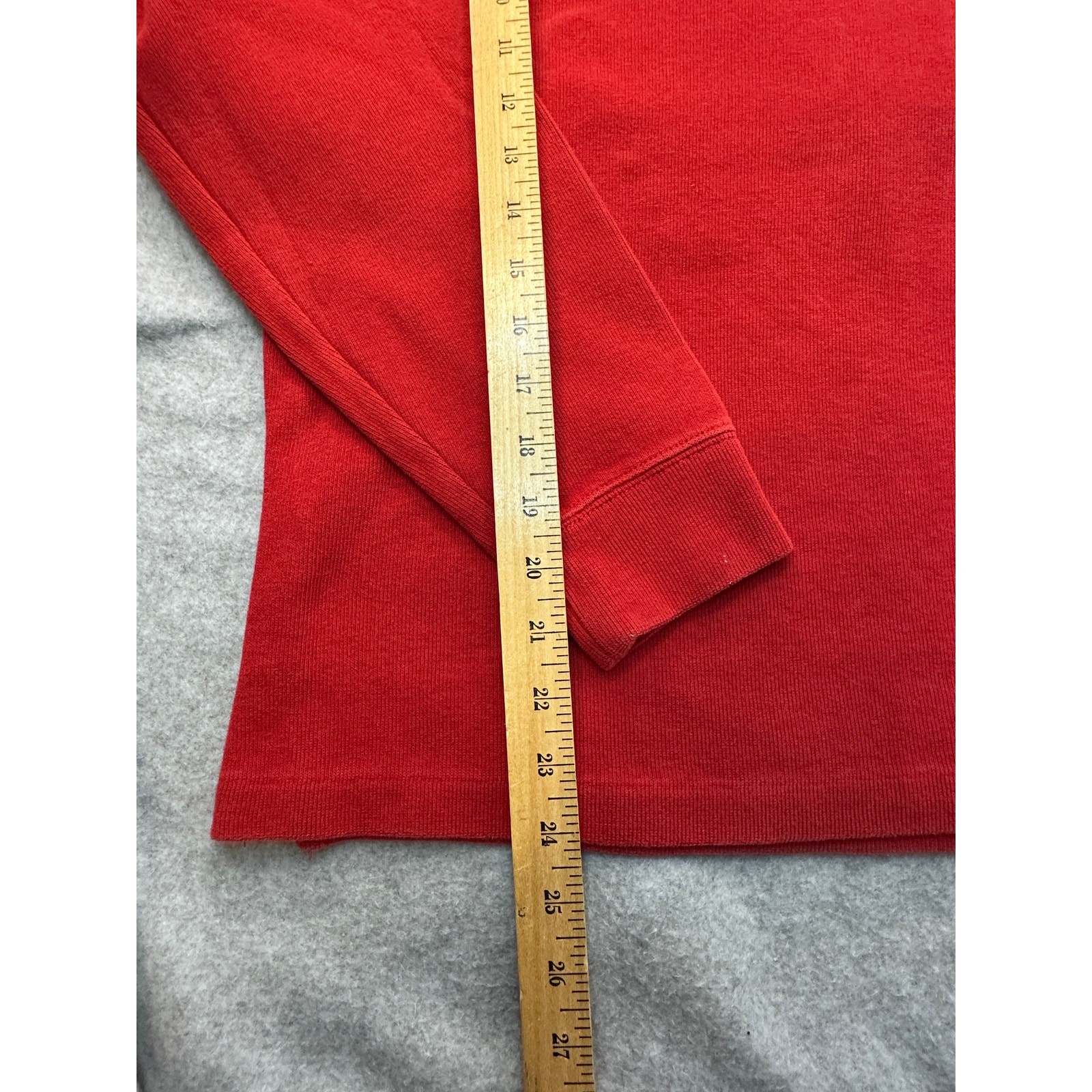 Polo Ralph Lauren Quarter Zip Pullover Cotton Knit Red Medium Classic Prep