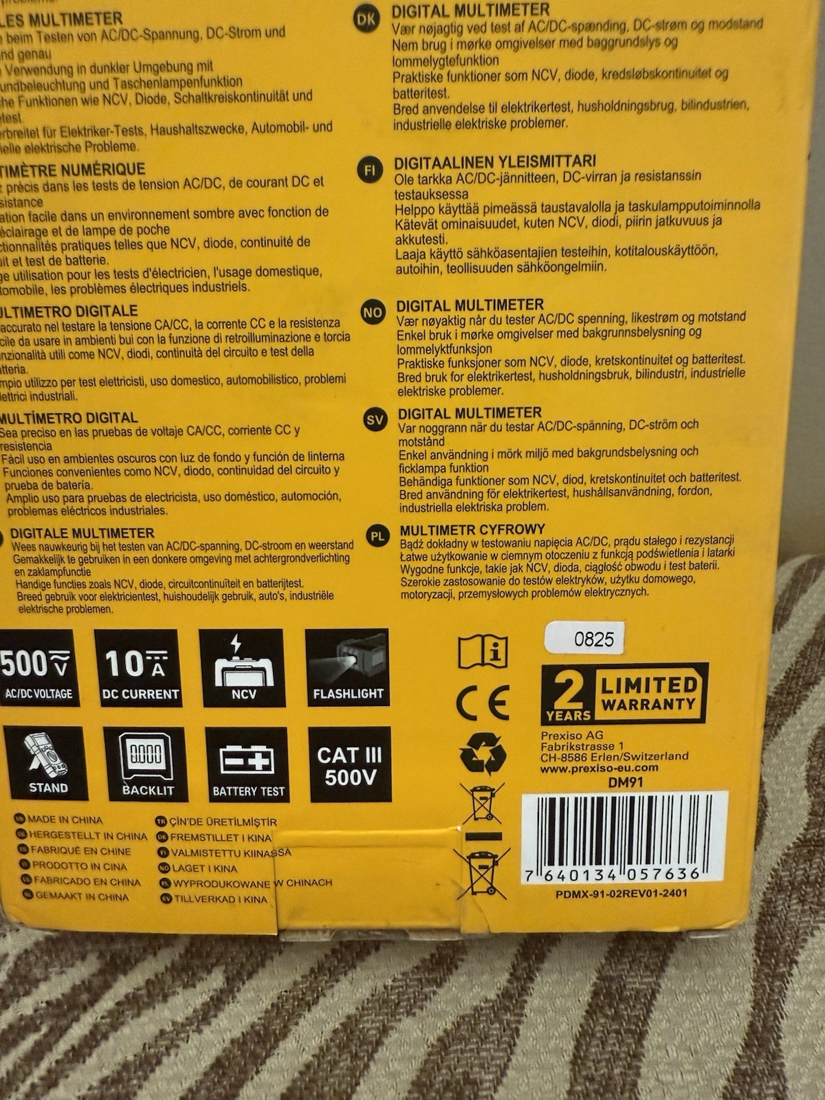 PREXISO Digital Multimeter PDMX-91