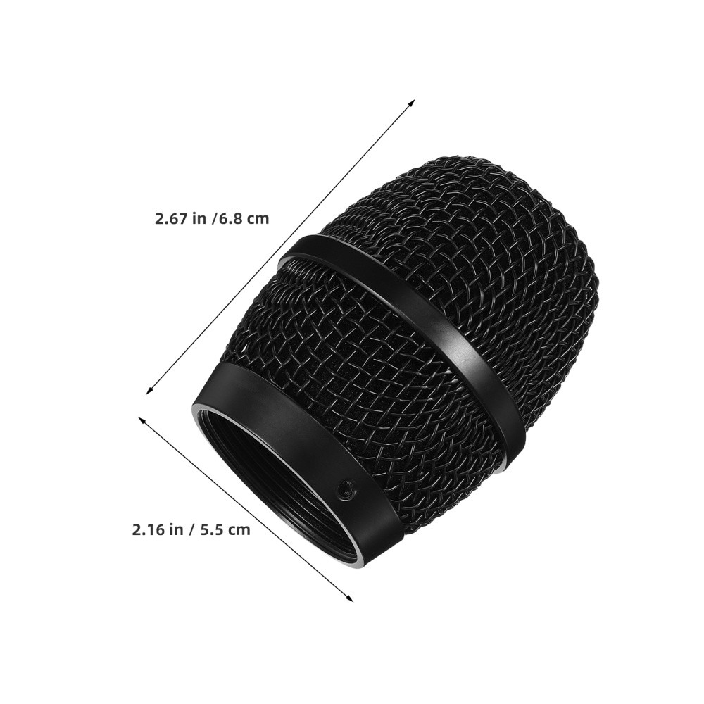2 Pcs Microphone Mesh Grille Replacement Metal Cover For Performance Mic
