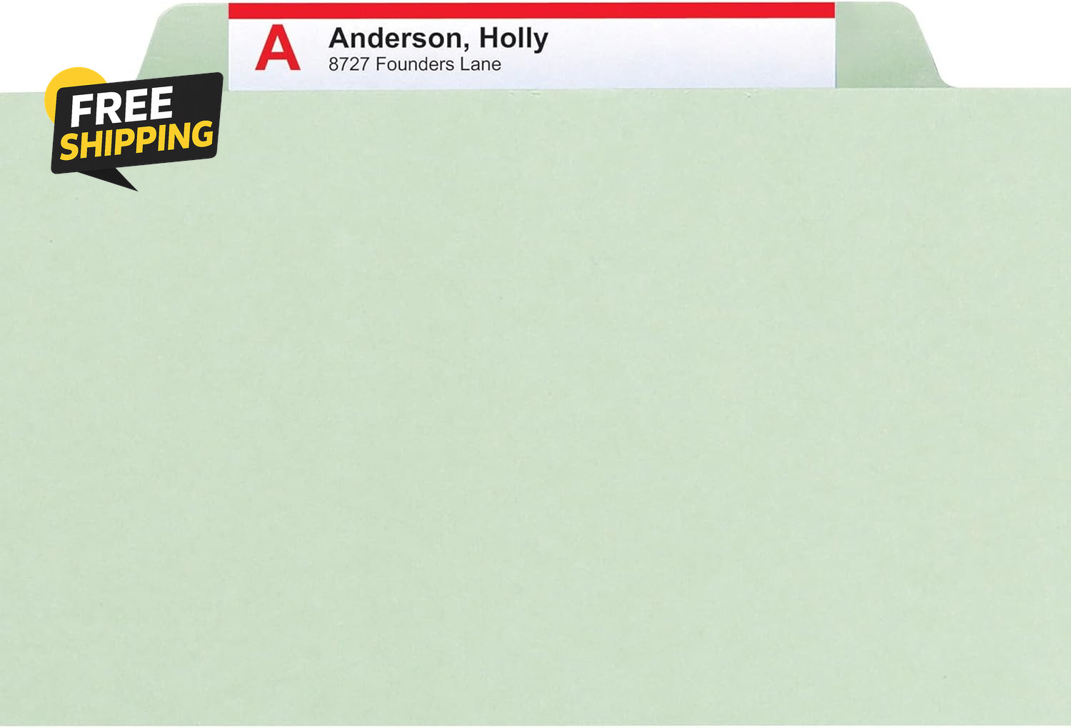 Pressboard Classification File Folder with Safeshield Fasteners, 2 Dividers