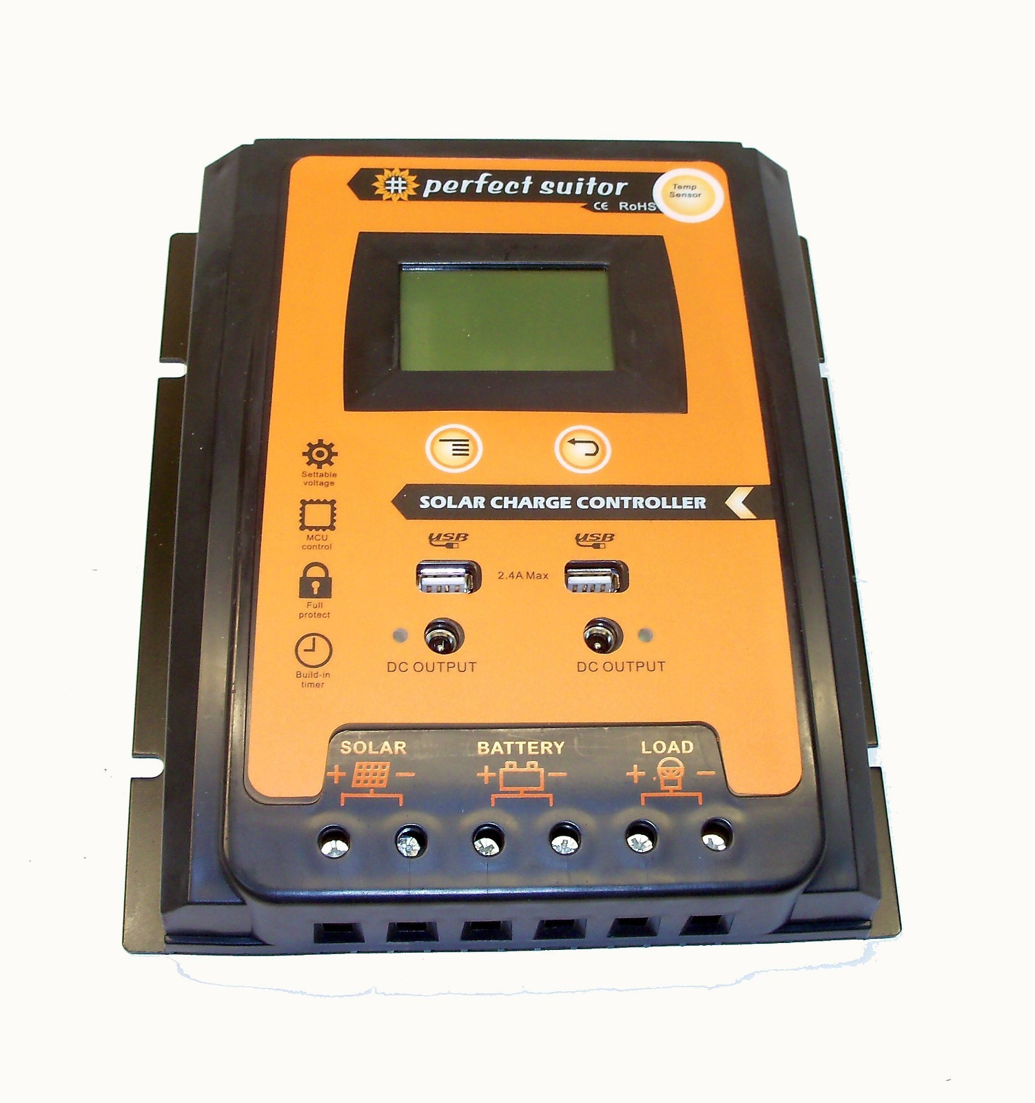 12/24V Solar Charge Controller, 30/50/70A Dual USB , LCD , Solar Panel Batteries