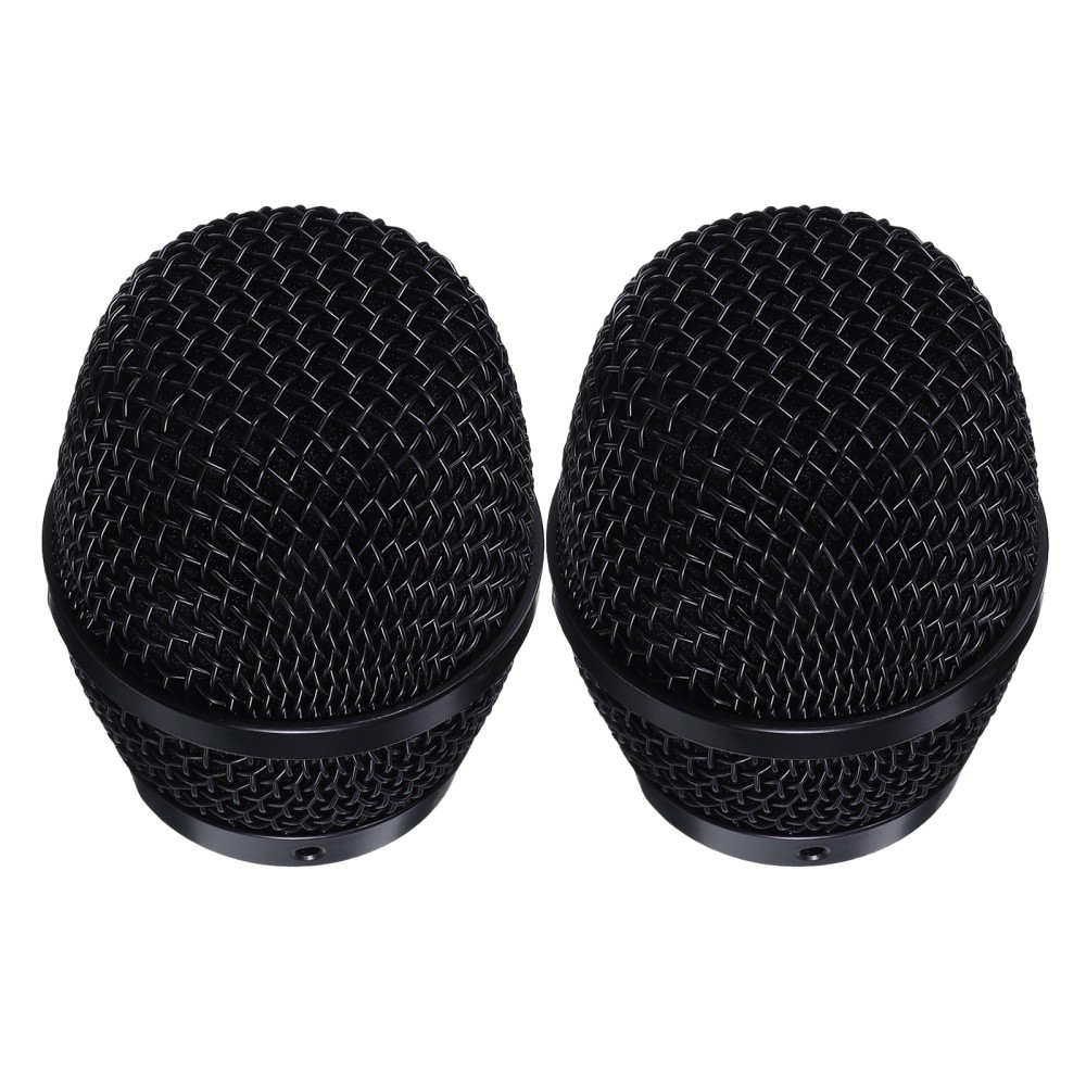 2 Pcs Microphone Mesh Grille Replacement Metal Cover For Performance Mic