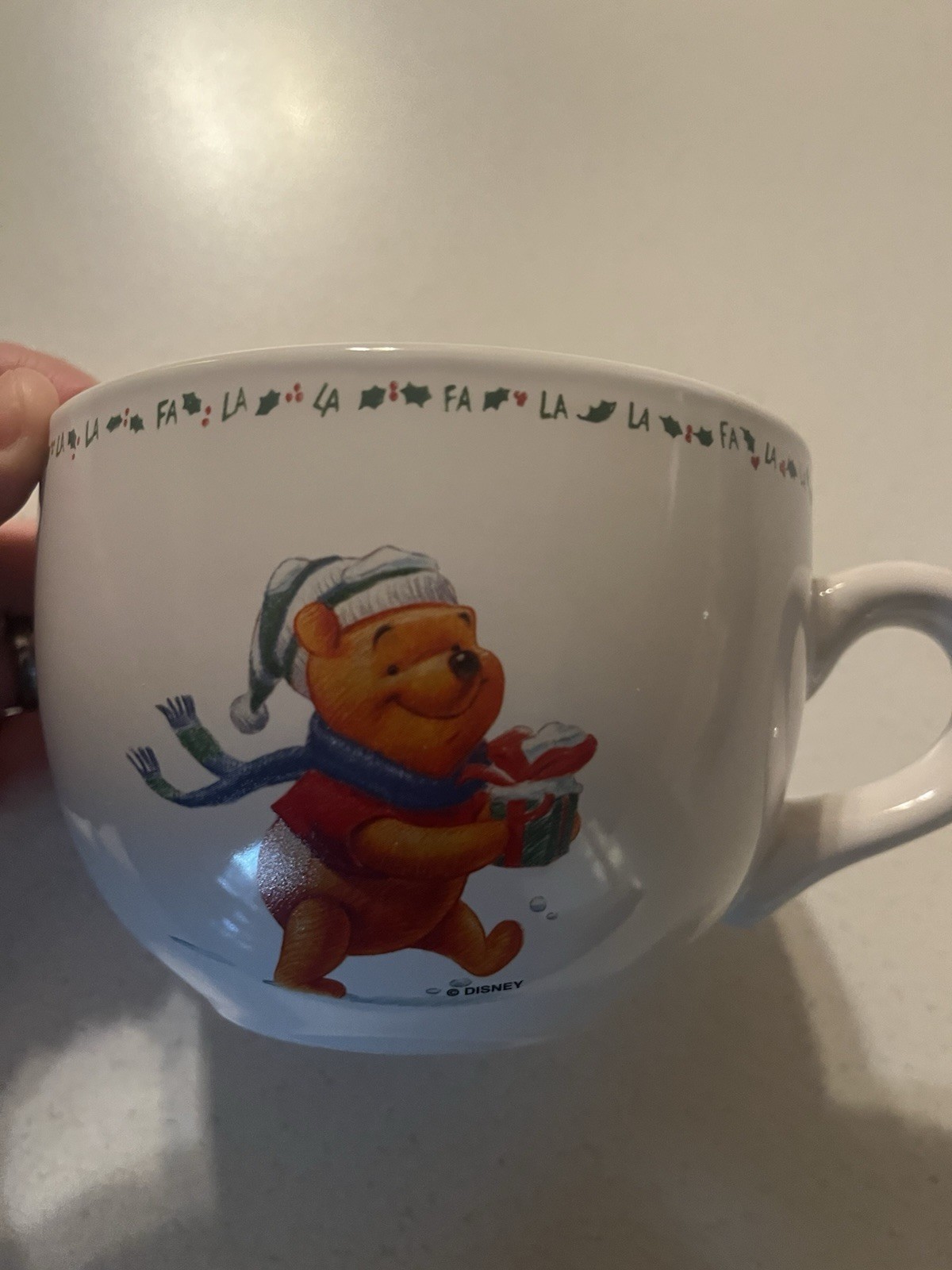 Evergreen Joy Large Winnie the Pooh Christmas Disney Coffee Mug