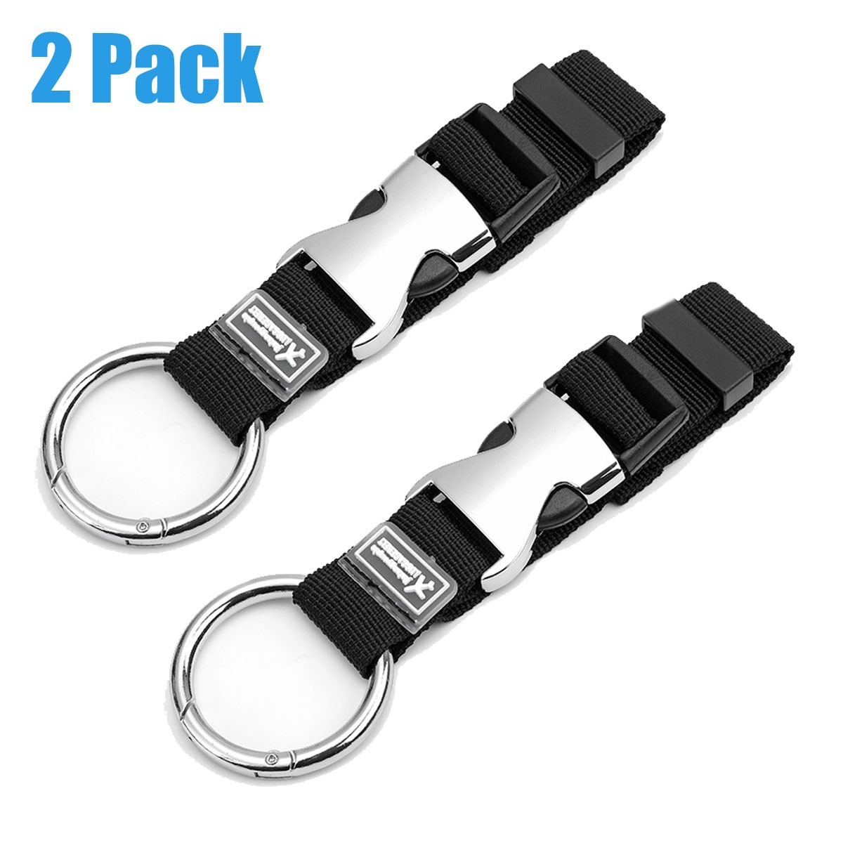 2Pack Luggage Straps–Adjustable, Portable Suitcase Connectors,Travel Bag Belts