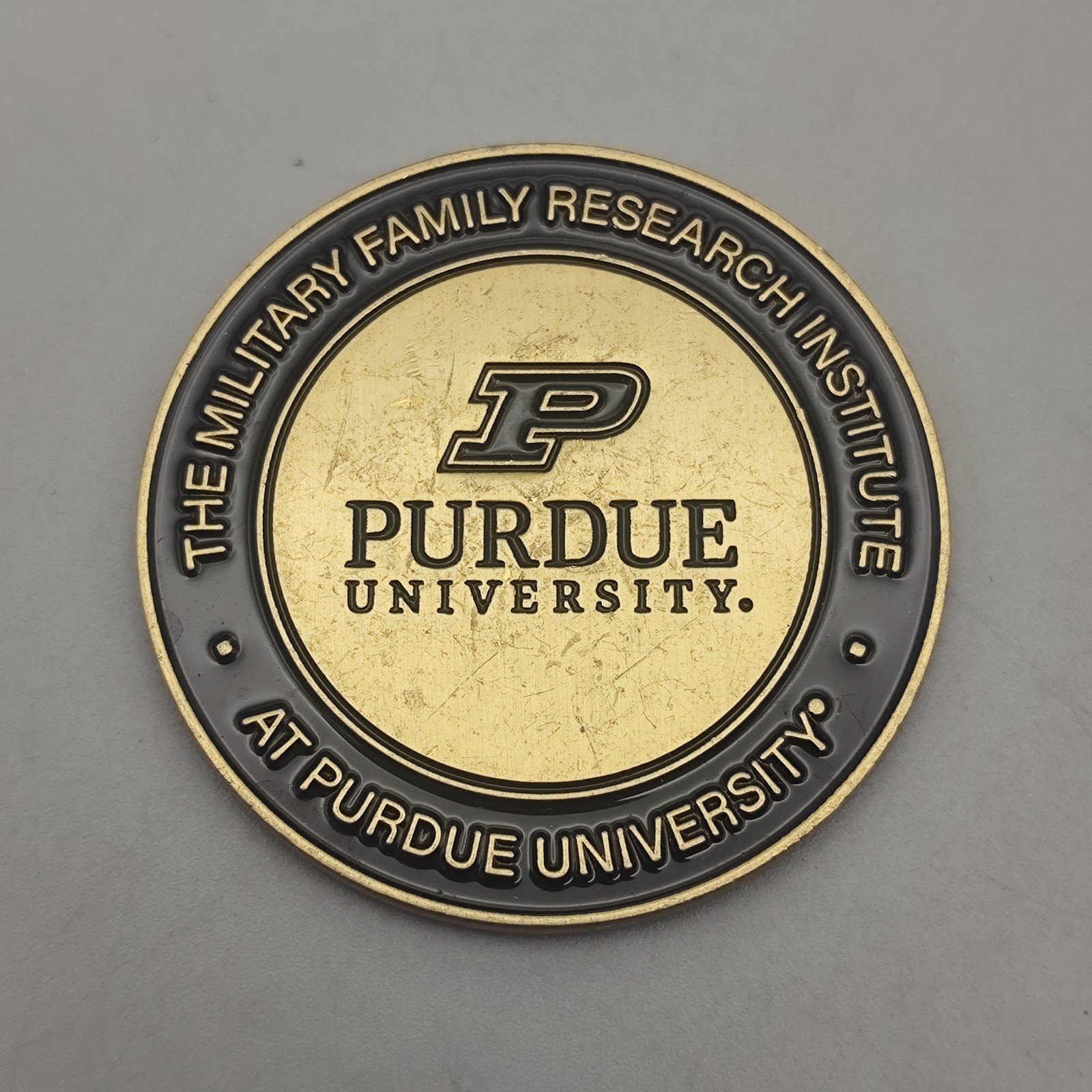 The Military Family Research Institute at Purdue University Challenge Coin