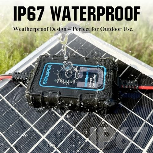 Solar Charge Controller 12V 10A Waterproof Solar Charge Regulator | Real-Time