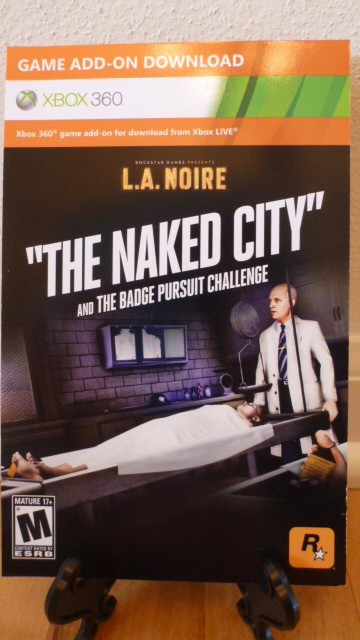 LA L.A. NOIRE pre Bonus Xbox 360 dlc NAKED CITY AND BADGE PURSUIT CHALLENGE