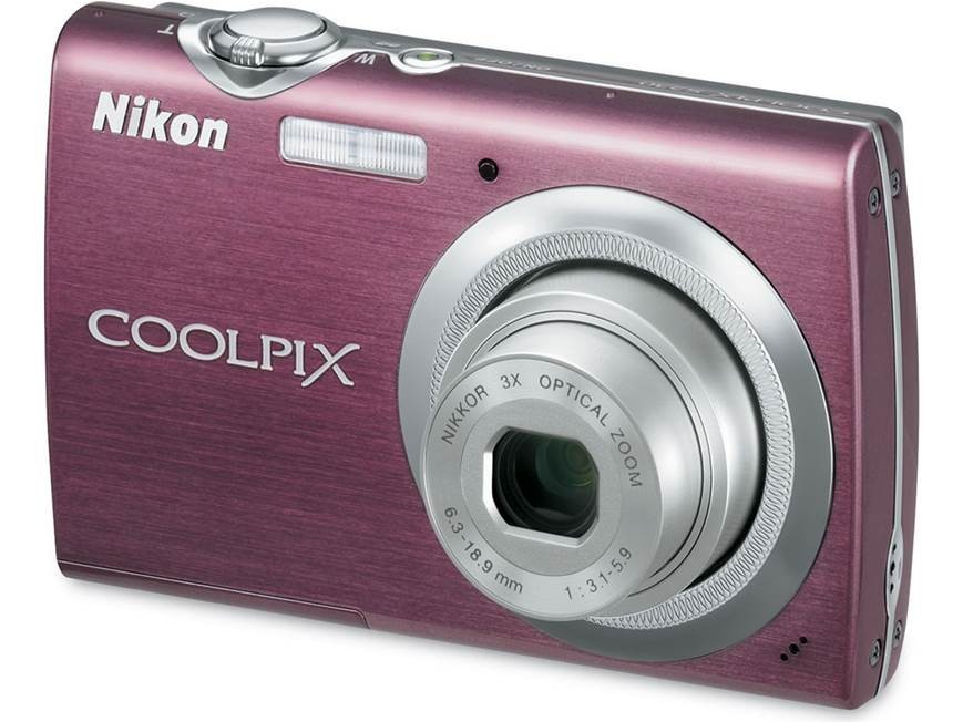 Nikon COOLPIX S230 Plum Purple Y2K Digital Camera Tested Works + Battery Charger