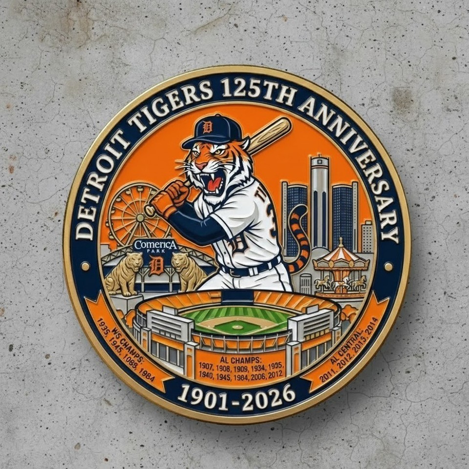 New Detroit 125Th Anniversary 1925-2026 Collection Coin CC234