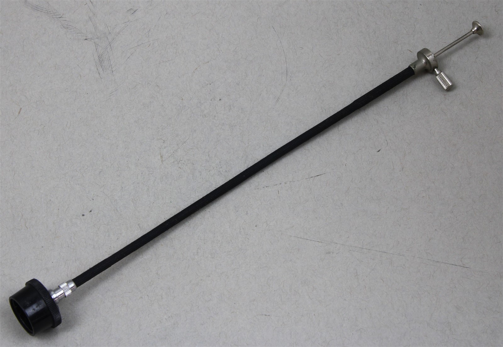 Vintage 8" Long PRONTOR Cloth Covered Shutter CABLE RELEASE Made in GERMANY