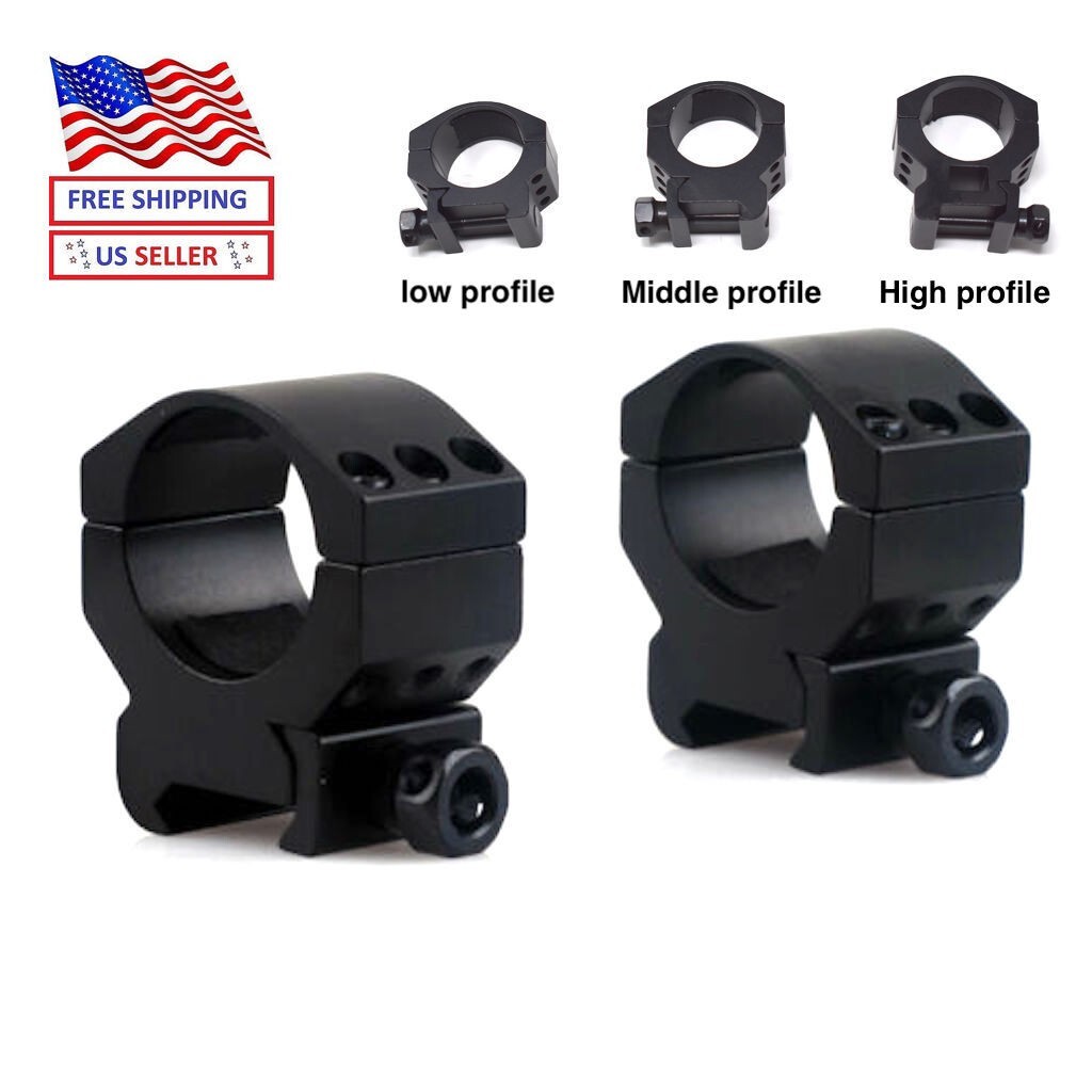 30mm Scope Rings Low/Middle/High Profile MarkWeaver Picatinny Mount Shock Proof