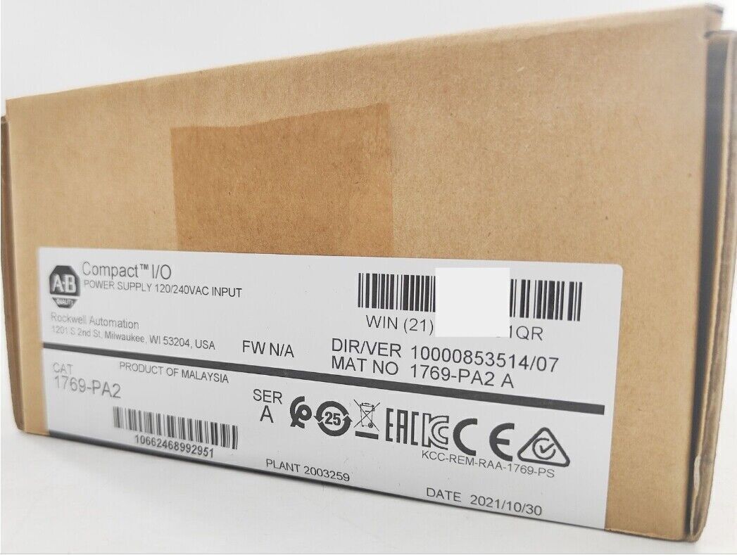 NEW 1769-PA2 CompactLogix AC Power Supply ABFactory Sealed 1769PA2