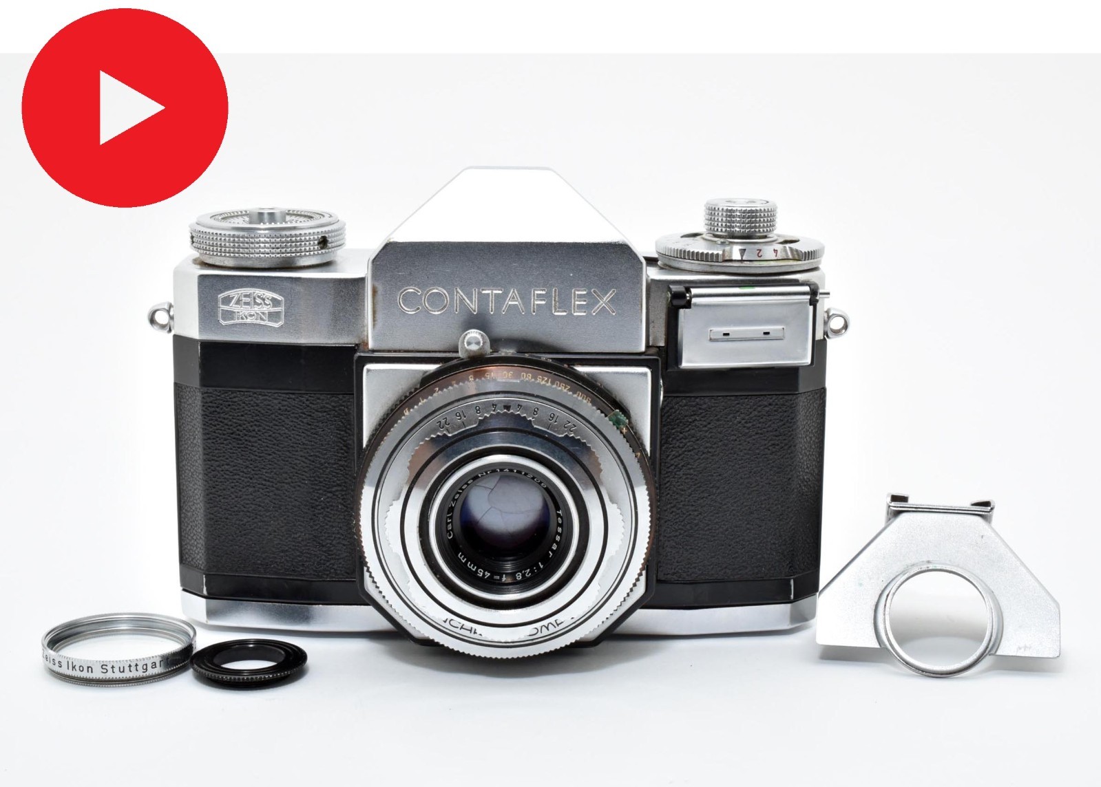 Zeiss Ikon Contaflex Camera w/ Carl Zeiss Tessar 1:2.8 45 mm lens JAPAN 2844871