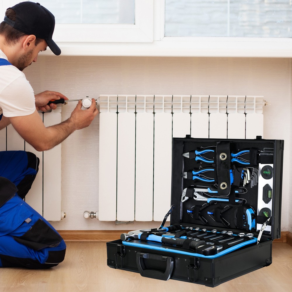 247 Piece Combined Maintenance Tool Suitcase Basic Home General Machinery Tool