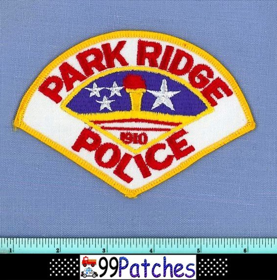 PARK RIDGE ILLINOIS Police Shoulder Patch TORCH FLAME FIRE 4G