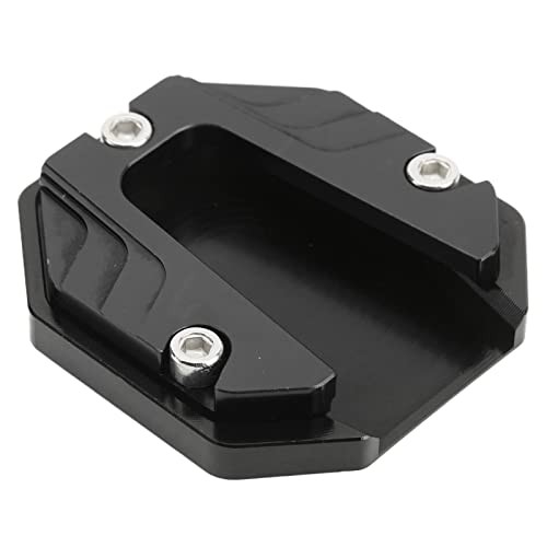 Motorcycle Kickstand Plate, Aluminium Alloy MotorcycleSide Stand Black